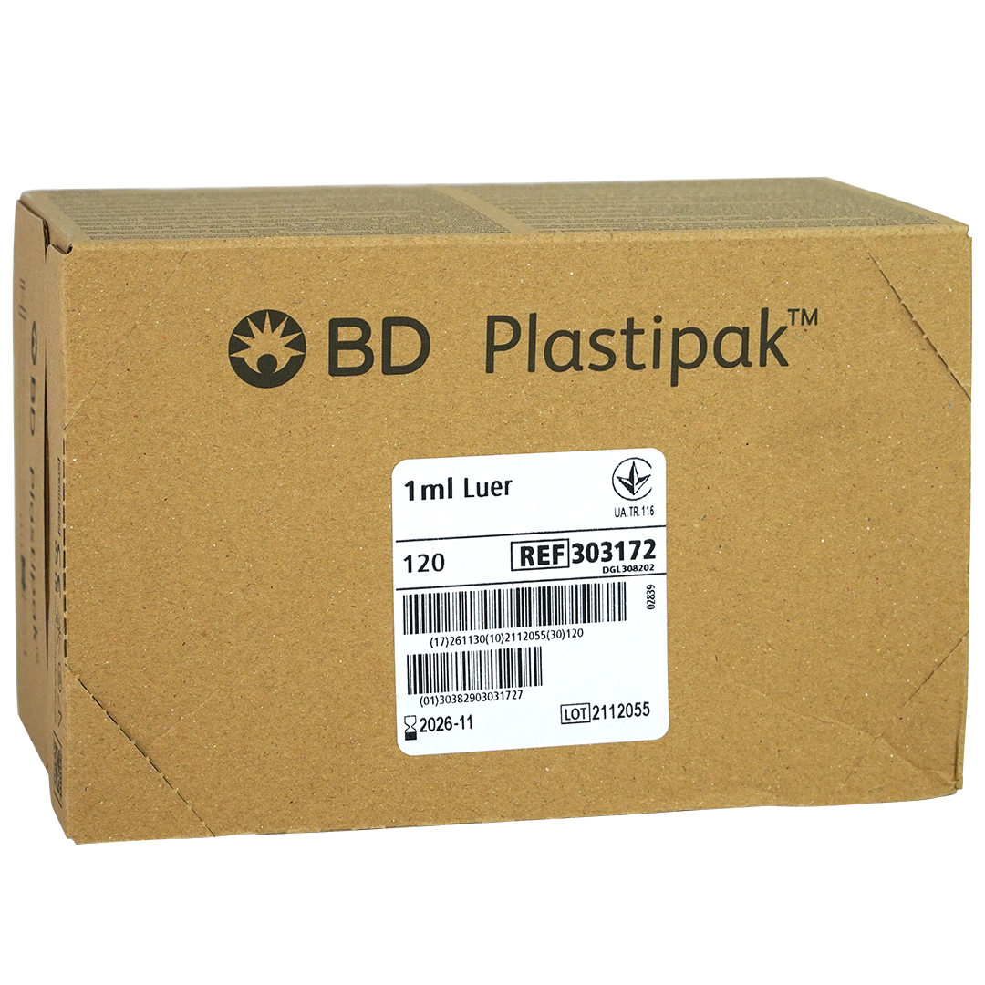 BD Plastipak Tuberculine injectiespuiten, 1 ml, Luer-Slip (120)