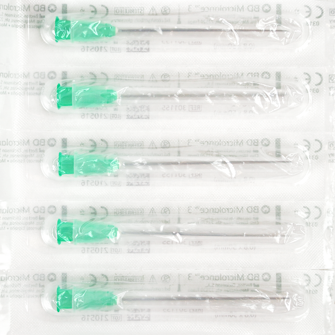 BD Microlance 3 injectienaalden, 21G x 2″, 0.8mm x 50mm, groen (100)