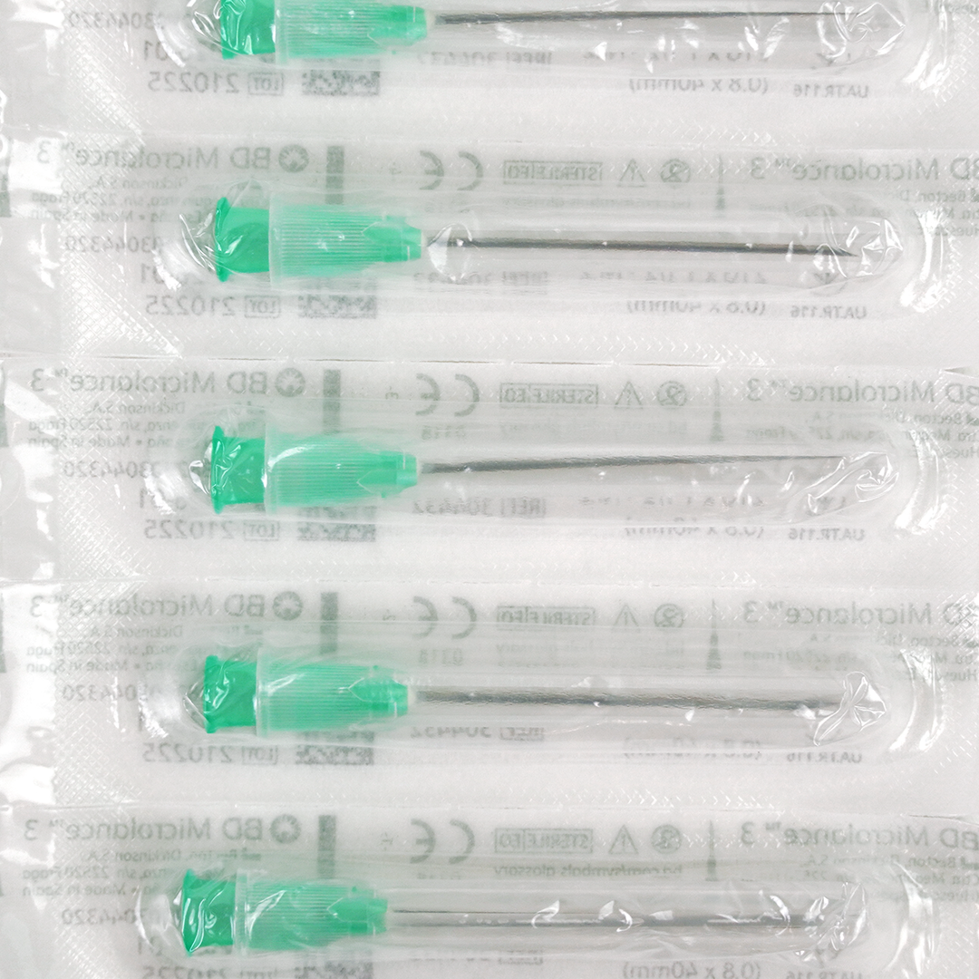 BD Microlance 3 injectienaalden, 21G x 1 1/2″, 0.8mm x 40mm, groen (100)