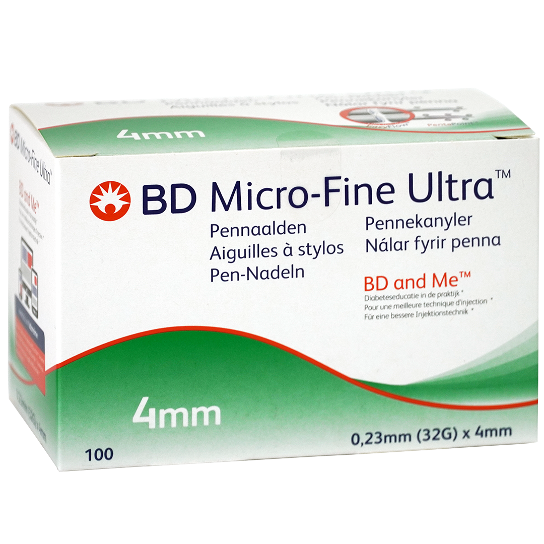 BD microfine Ultra pennaald 0,23 x 4mm 32G (100)