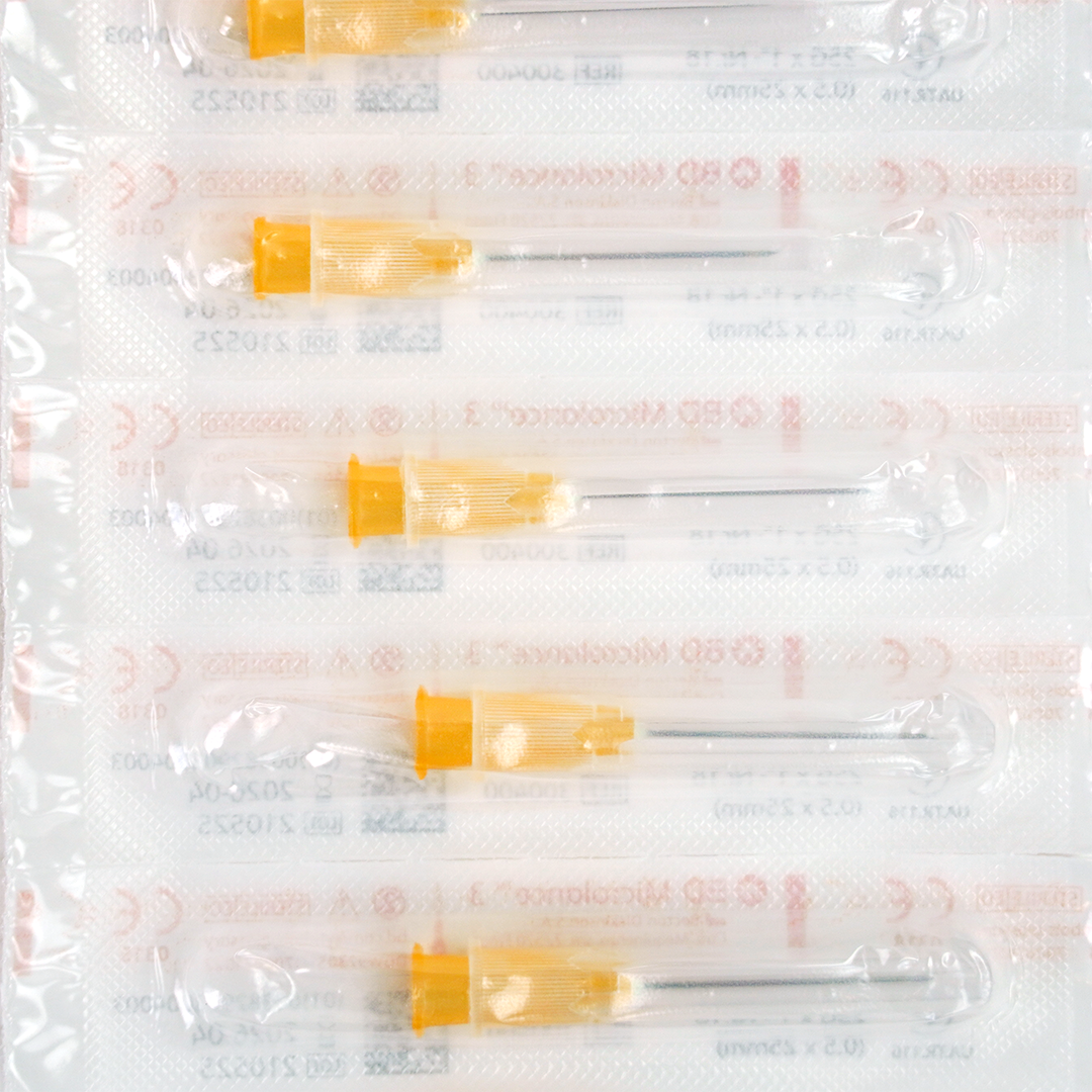 BD Microlance 3 injectienaalden, 25G x 1″, 0.5mm x 25mm, oranje (100)