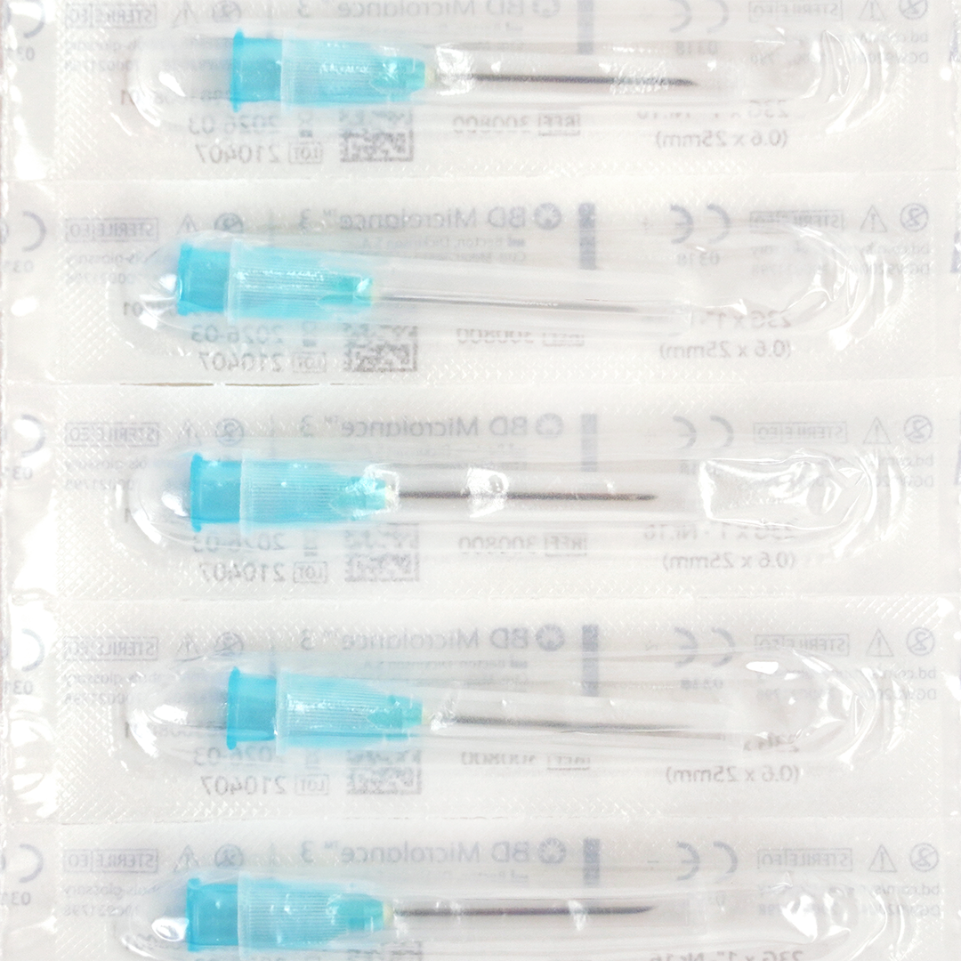 BD Microlance 3 injectienaalden, 23G x 1", 0,6x25mm, blauw (100)