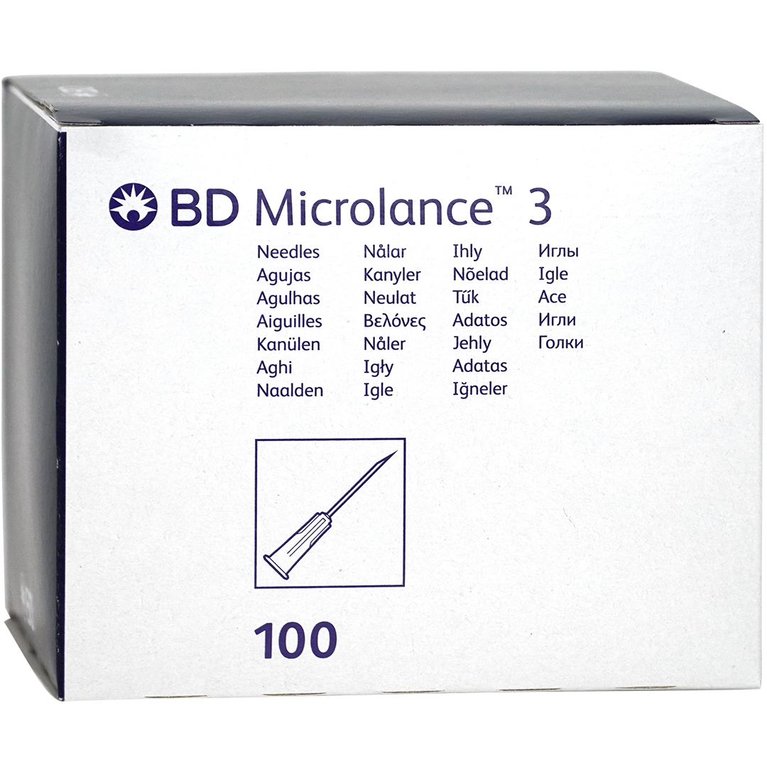 BD Microlance 3 injectienaalden, 26G x 5/8″, 0.45mm x 16mm, bruin (100)