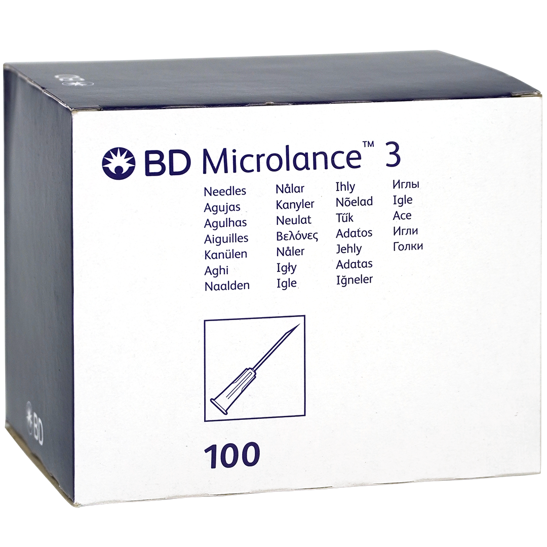 BD Microlance 3 injectienaalden, 18G x 1 1/2″, 1.2mm x 40mm, roze (100)